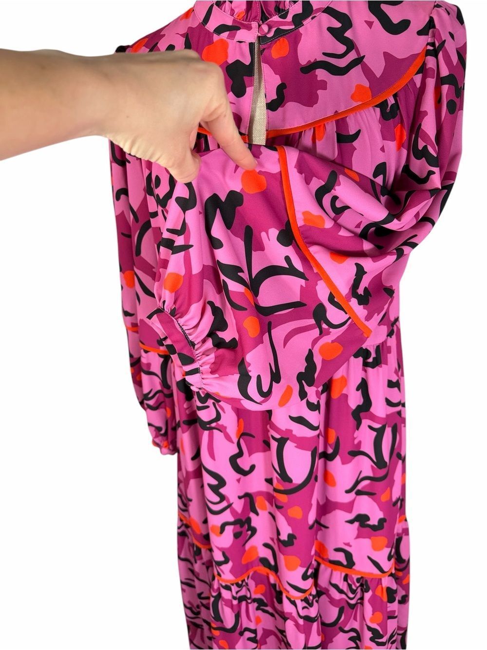 Tuckernuck Crosby by Mollie Burch Delphine Expressive Floral Ruffle Neck Dress - Picture 4 of 10